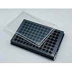 ９６穴プレート　黒　平底Ｐ９６ＦＱＢＳ　５０入