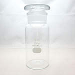 ＩＷＡＫＩ　共通摺合せ試薬瓶広口　白　２５０ｍｌ