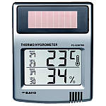 ソーラーデジタル温湿度計