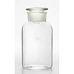 共栓試薬瓶　硬質Ｖ型広口　白　５０００ｍｌ