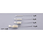 スチール線　注射器用ブラシ白山羊毛　１ｇ