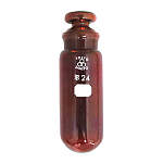 共通摺合せ遠沈管 茶　丸底