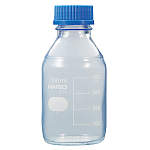 ハリオ　コーテイング耐熱ねじ口瓶５００ｍｌ　青キャップ・リング付