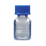 ハリオ　コーテイング耐熱ねじ口瓶５０ｍｌ　青キャップ・リング付