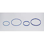 シリコンバンド　ブルー細　Ｍ　１００本入