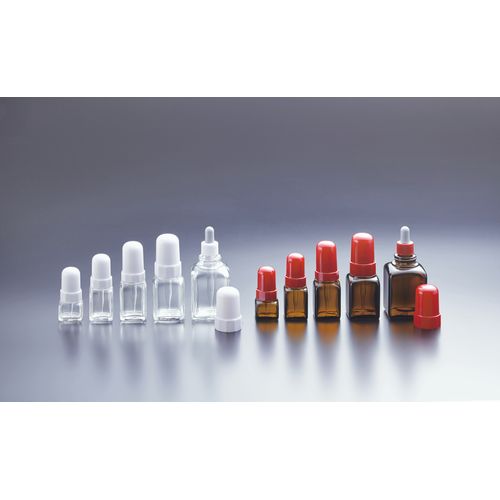 ｽﾎﾟｲﾄﾞ瓶角型 S-10透明(直.NR)24入　0810-01