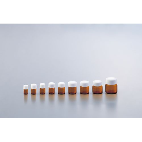 短寸スクリュー管 No.０２Ｔ 褐色200入　0109-21