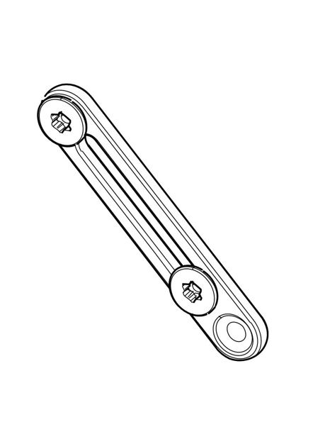 ケーブルとチューブの固定具セット3個入(内容物 ゴムストリップ、ネジ) 11080633